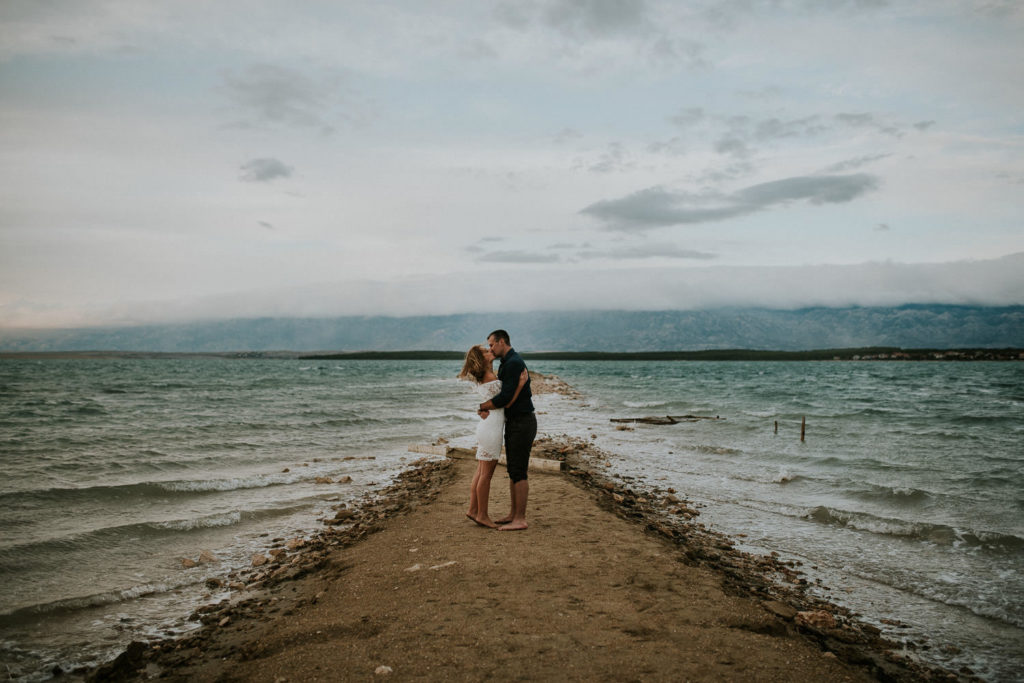 Engagement at Adriatic coast